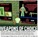 Méchant terroriste achetant des armes sur Second Life