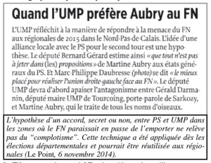 Alliance UMPS contre FN
